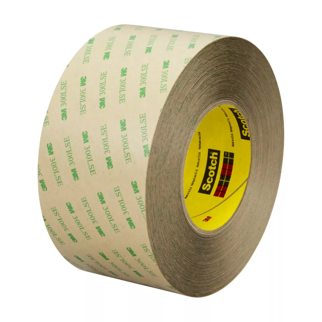 3M™ Double Coated Tape 93015LE, Clear, 54 in x 180 yd, 5.9 mil, 1 roll
per case