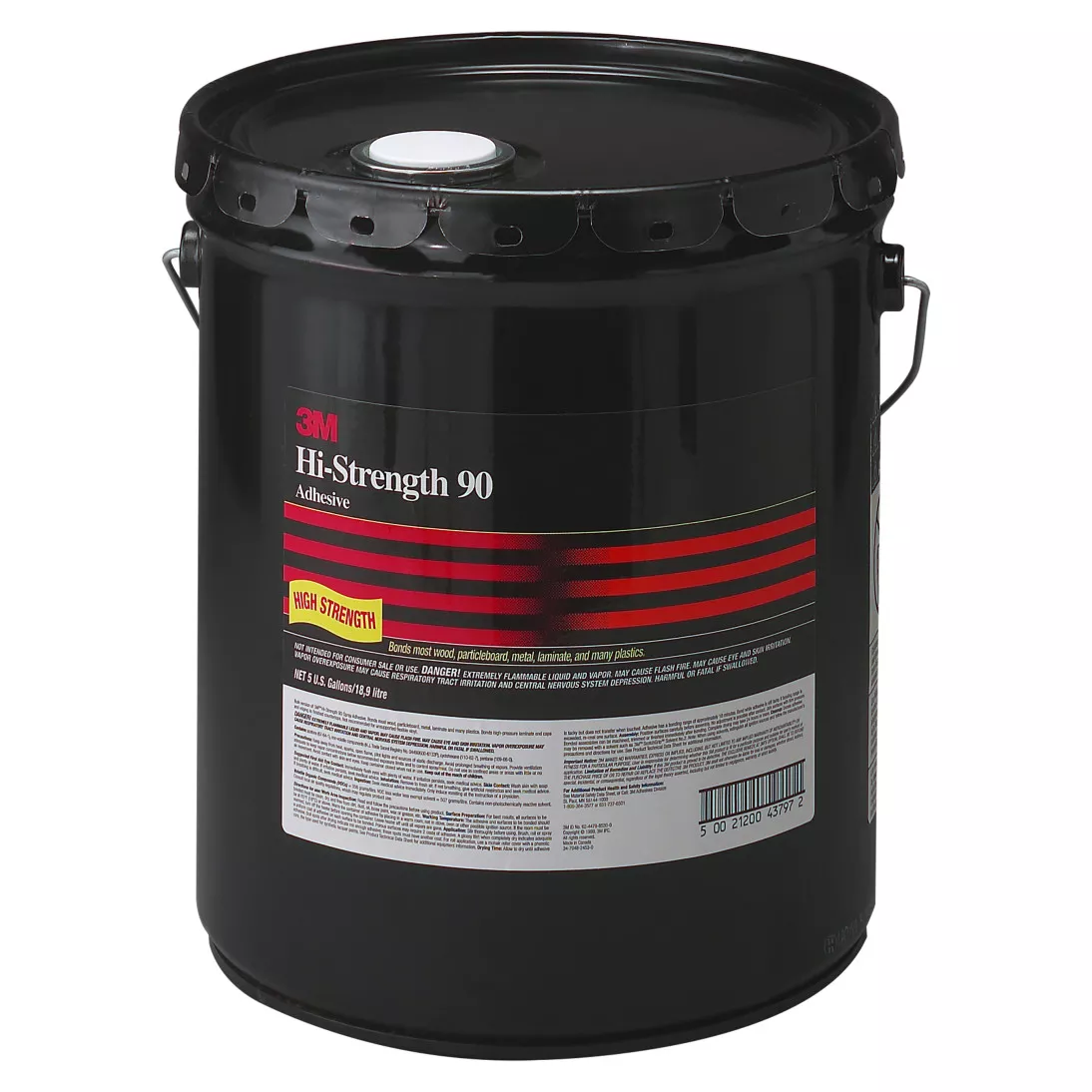 3M™ Hi-Strength 90 Spray Adhesive, Clear, 5 Gallon Drum (Pail)