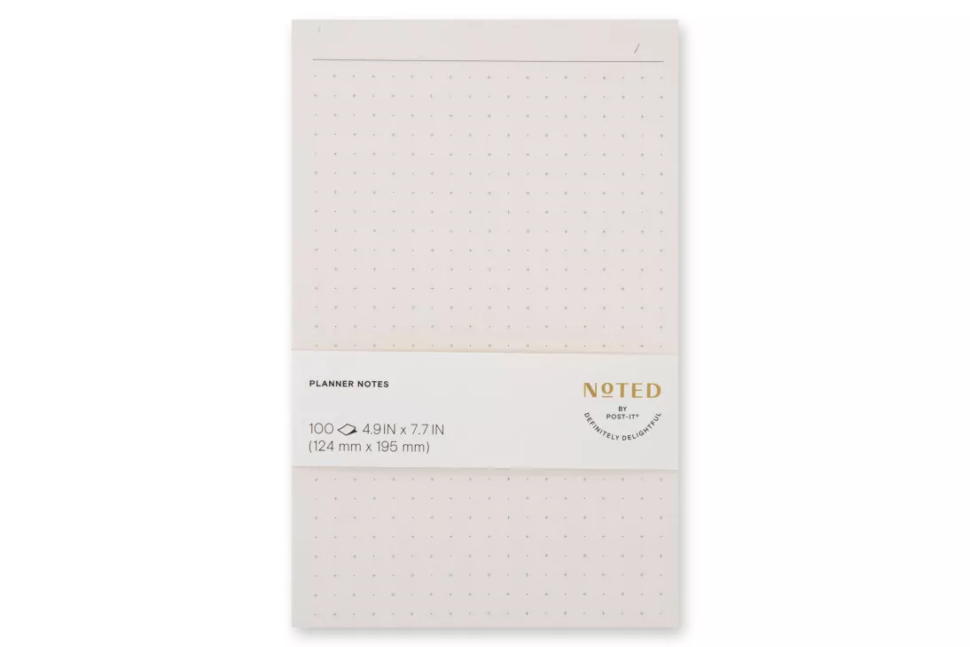 Post-it® Planner Notes NTD-58-GRID, 4.9 in x 7.7 in (124 mm x 195 mm)