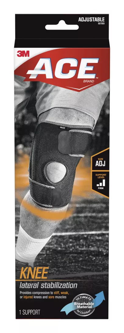ACE™ Knee Support with Side Stabilizers 907009, Adjustable