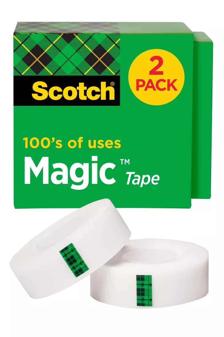 Scotch® Magic™ Tape 810-2PK-TB 3/4 in x 1000 in, 2-pack
