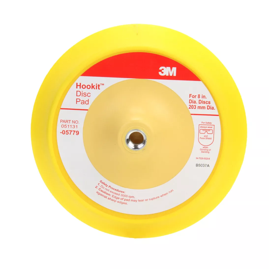3M™ Hookit™ Disc Pad, 05779, 8 in, 1 per case