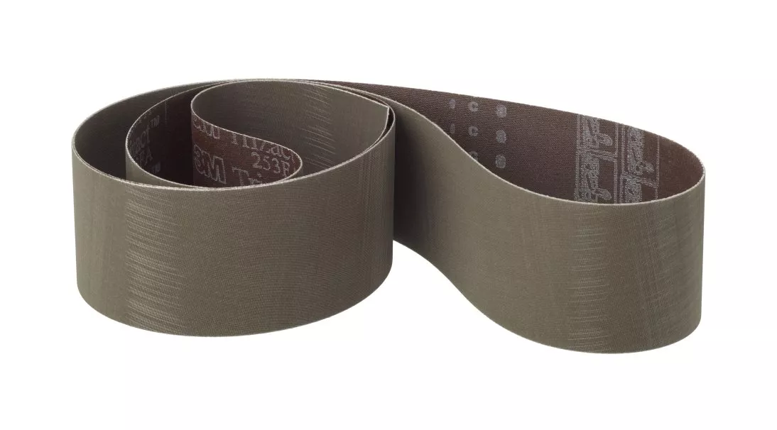 3M™ Trizact™ Cloth Belt 253FA, A30 XF-weight, 37 in x 60 in, Film-lok,
No Flex