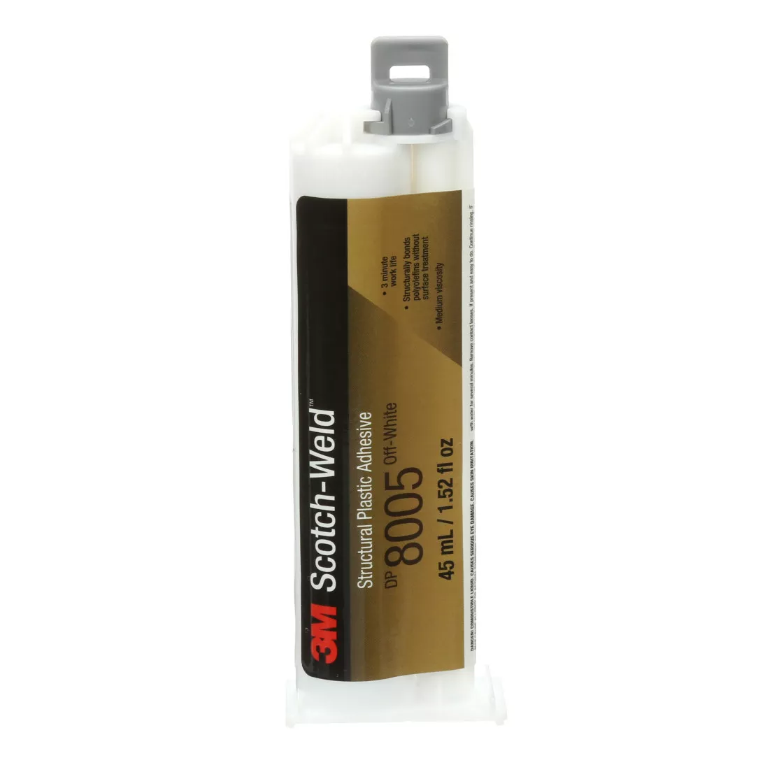 3M™ Scotch-Weld™ Structural Plastic Adhesive DP8005, Off-White, 45 mL Duo-Pak, 12 Each/Case