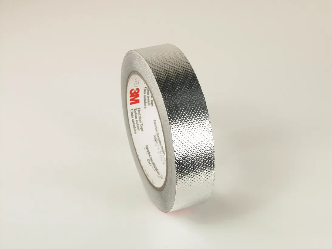 3M™ Embossed Aluminum Foil EMI Shielding Tape 1267, 1 in x 18 yd, 3 in
Paper Core, 9 Rolls/Case