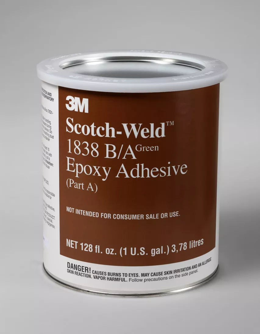 3M™ Scotch-Weld™ Epoxy Adhesive 1838, Green, Part B/A, 1 Gallon Kit,
2/case