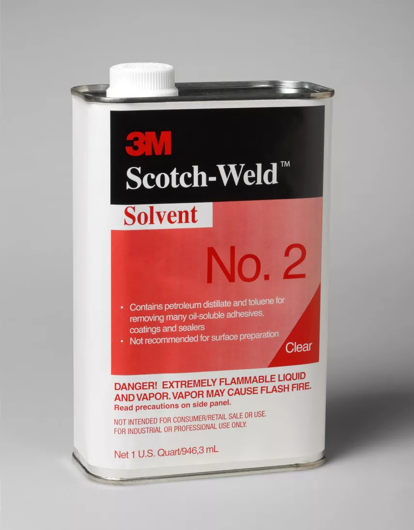 3M™ Solvent 2, Clear, 1 Quart Can, 12/case