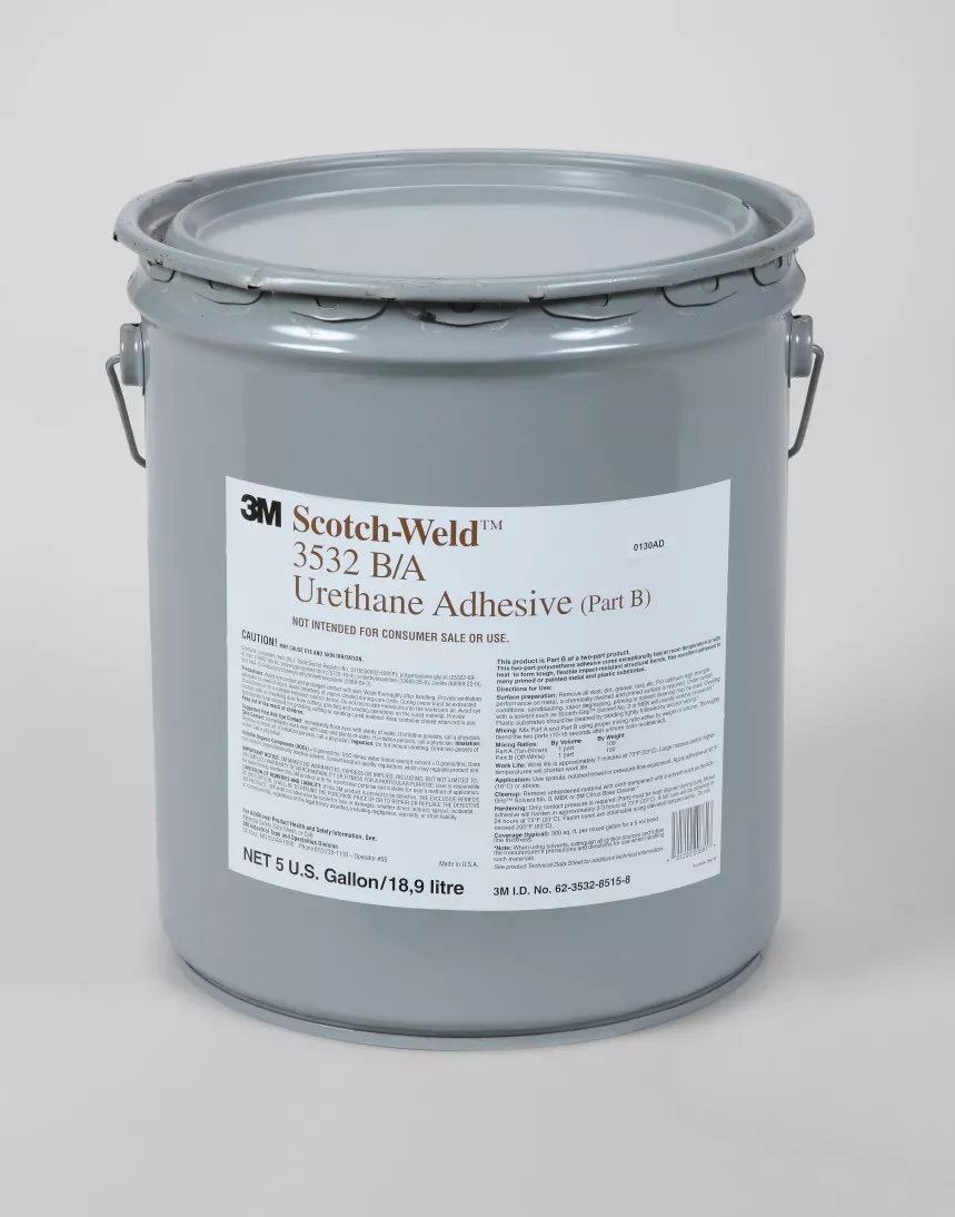 3M™ Scotch-Weld™ Urethane Adhesive 3532, White, Part B, 5 Gallon Drum
(Pail)