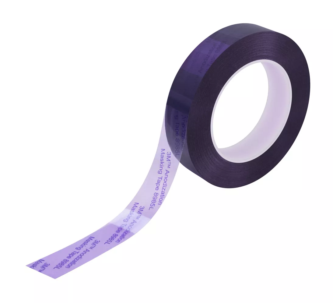 3M™ Anodization Masking Tape 8985L, Purple, 12 in x 72 yd, 4 rolls per
case