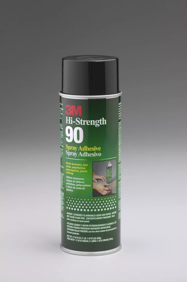 3M™ Hi-Strength Spray Adhesive 90, Clear, 24 fl oz Can (Net Wt 17.6 oz),
1/Case, Sample, NOT FOR SALE IN CA AND OTHER STATES