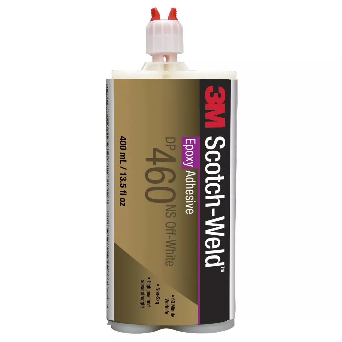 3M™ Scotch-Weld™ Epoxy Adhesive DP460NS, Off-White, 400 mL Duo-Pak,
6/case