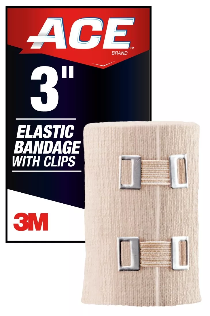 ACE™ Brand Elastic Bandage w/clips 207314, 3 in