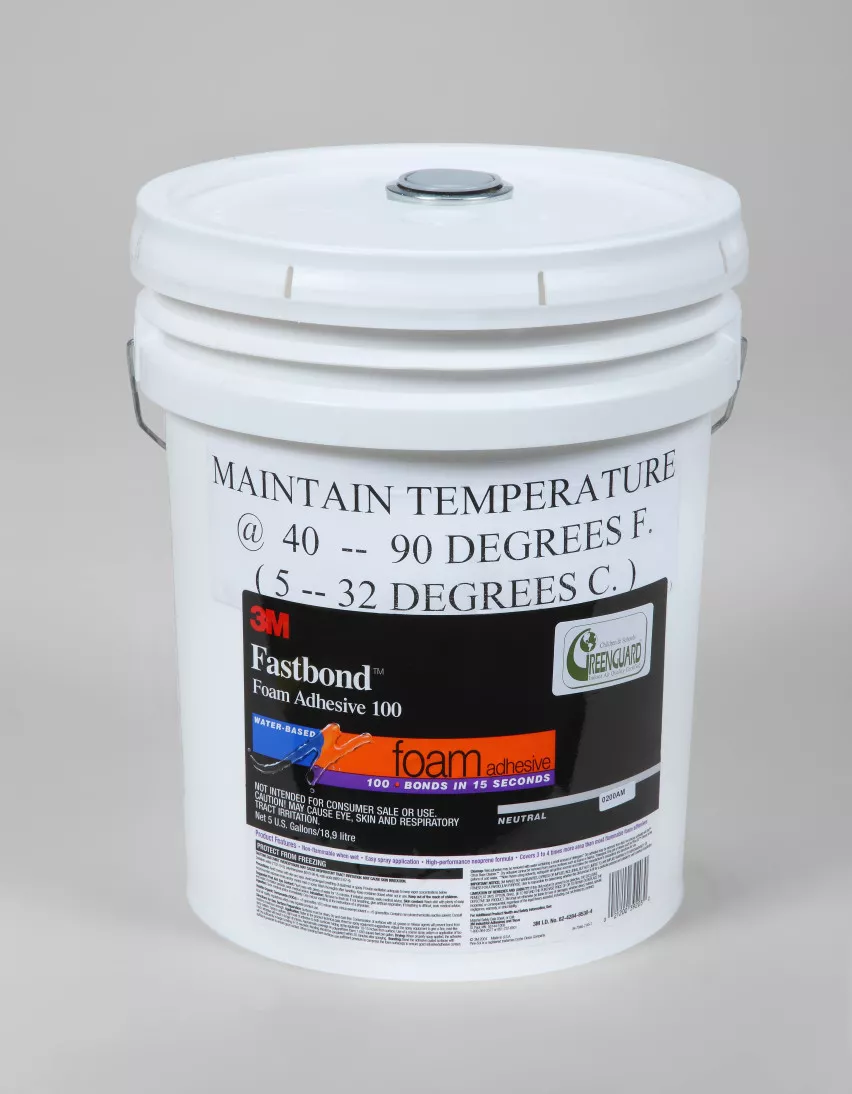 3M™ Fastbond™ Foam Adhesive 100NF, Neutral, 5 Gallon Drum (Pail)