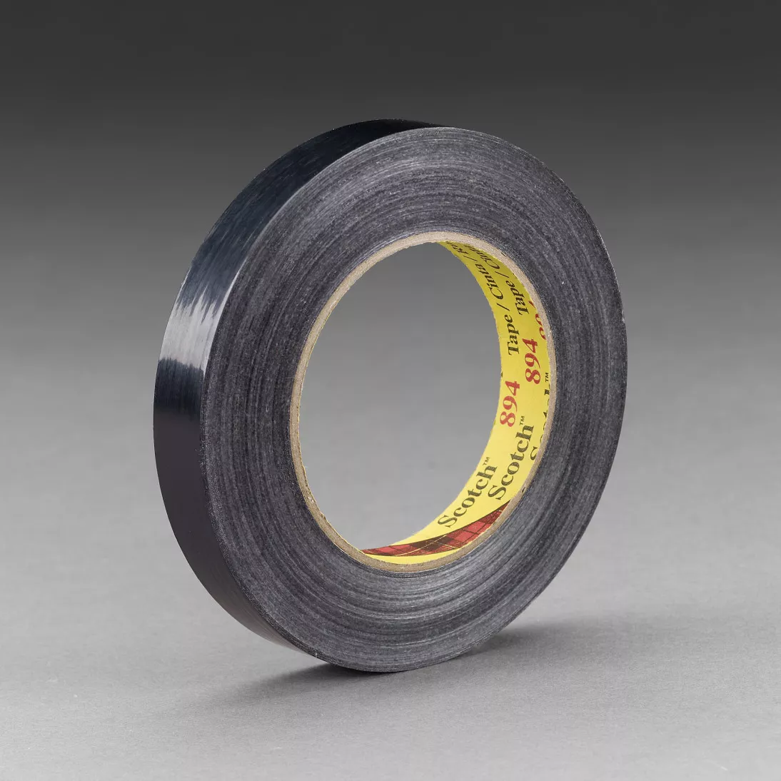Scotch® Filament Tape 894, Black, 12 mm x 55 m, 6 mil, 72 rolls per case