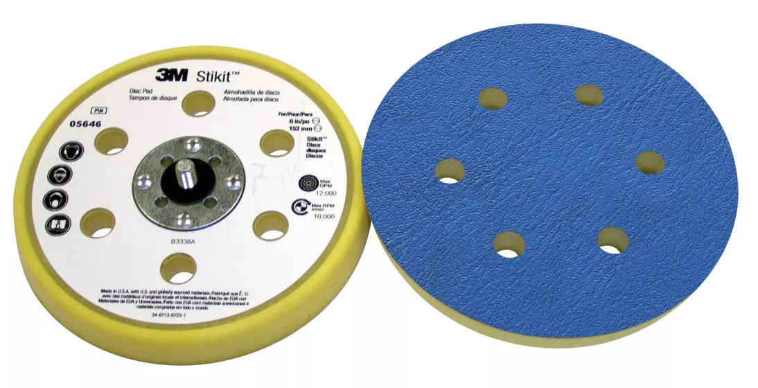 3M™ Stikit™ D/F Low Profile Finishing Disc Pad 05646, 6 in x 11/16 in
5/16-24 External, 10 ea/Case