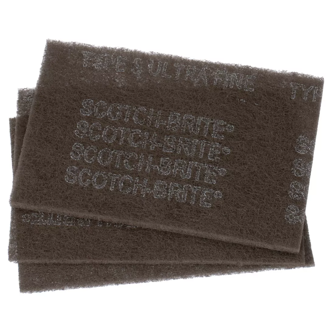 Scotch-Brite™ Hand Pad 7448, 37448, HP-HP, SiC Ultra Fine, Gray, 9 in x 6 in, 3/Pack, 10 Packs/Case