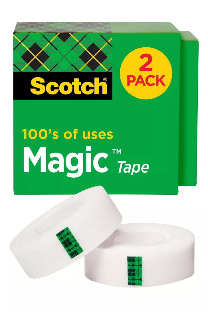 Scotch® Magic™ Tape 810K2, 3/4 in x 1000 in (19 mm x 25,4 m)