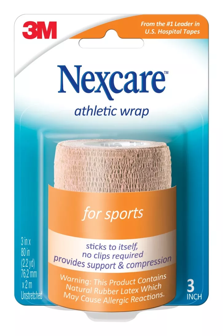 Nexcare™ Athletic Wrap CR-3T, 3 in x 80 in (76,2 mm x 2,03 m),
Unstretched