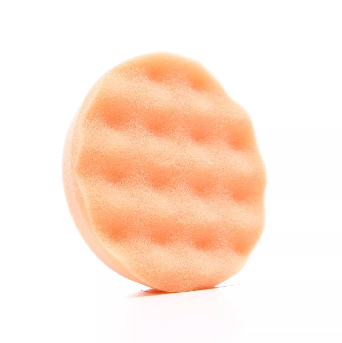 3M™ Finesse-it™ Buffing Pad - Orange Foam White Loop, 02637, 3-3/4 in, 10 per inner, 50 per case