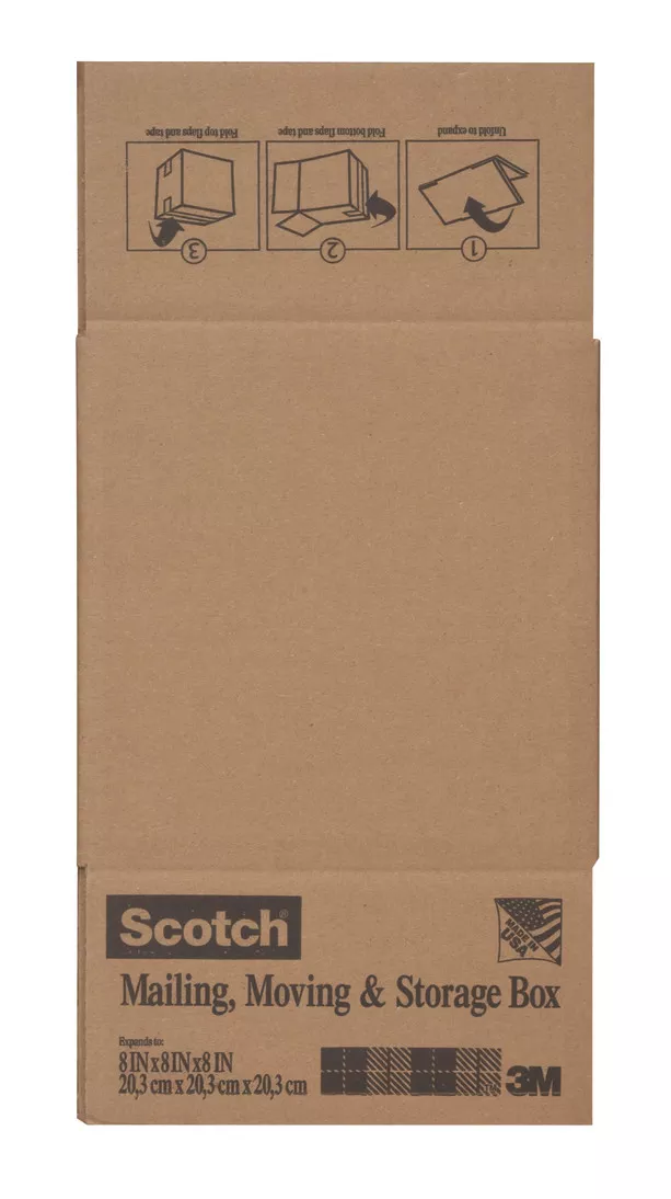 Scotch™ Folded Box, 8008.8FB 8 in x 8 in x 8 in