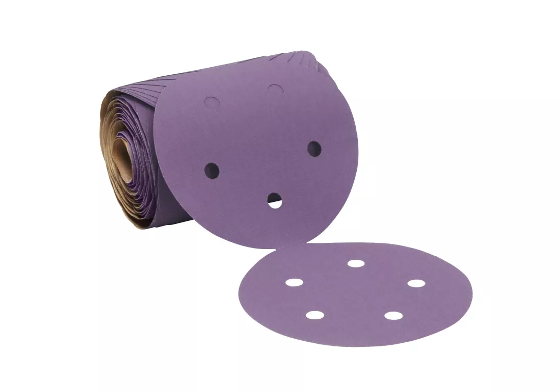 3M™ Cubitron™ II Stikit™ Paper Disc Roll 732U, 5 in x NH 5 Holes 80+
C-weight, D/F, Die 500FH, 100 Discs/Roll, 4 Rolls/Case