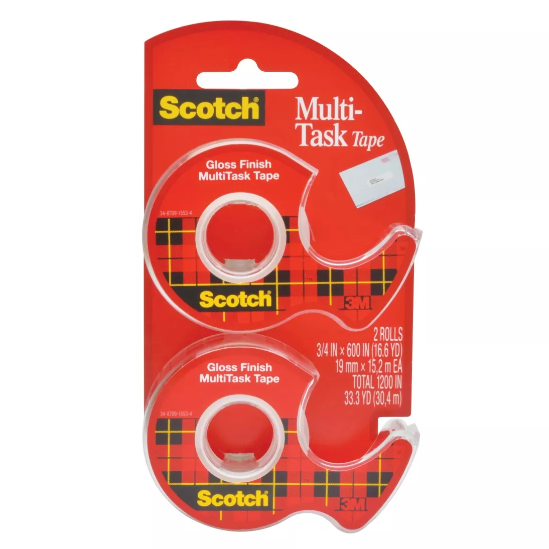 Scotch® MultiTask Tape, 25DM-2 3/4 in x 600 in