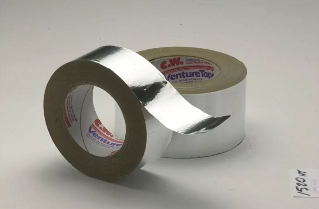 3M™ Venture Tape™ Aluminum Foil Tape 1520CW, Silver, 123.75 mm x 45.7 m,
3.2 mil, 8 rolls per case