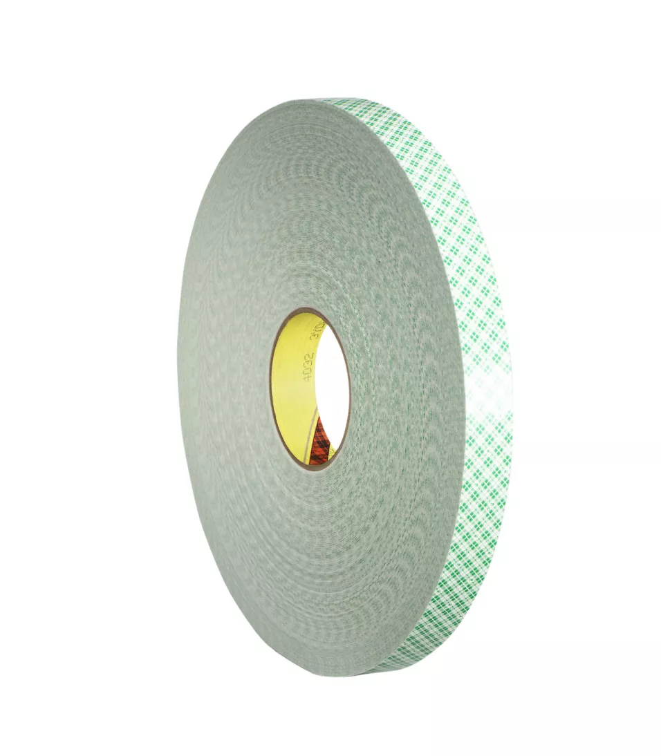 3M™ Double Coated Urethane Foam Tape 4032, Off White, 1 1/4 in x 72 yd,
31 mil, 6 rolls per case