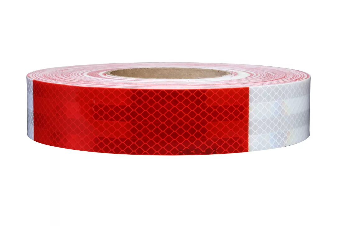 3M™ Diamond Grade™ Conspicuity Markings 983-326, Red/White, Adhesive
Coated, Linered, 1 ½ in x 150 ft