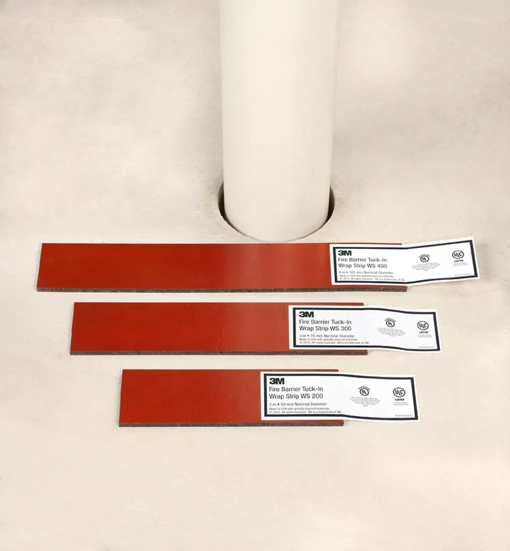3M™ Fire Barrier Tuck-In Wrap Strip WS 200, 2 in, 24/case