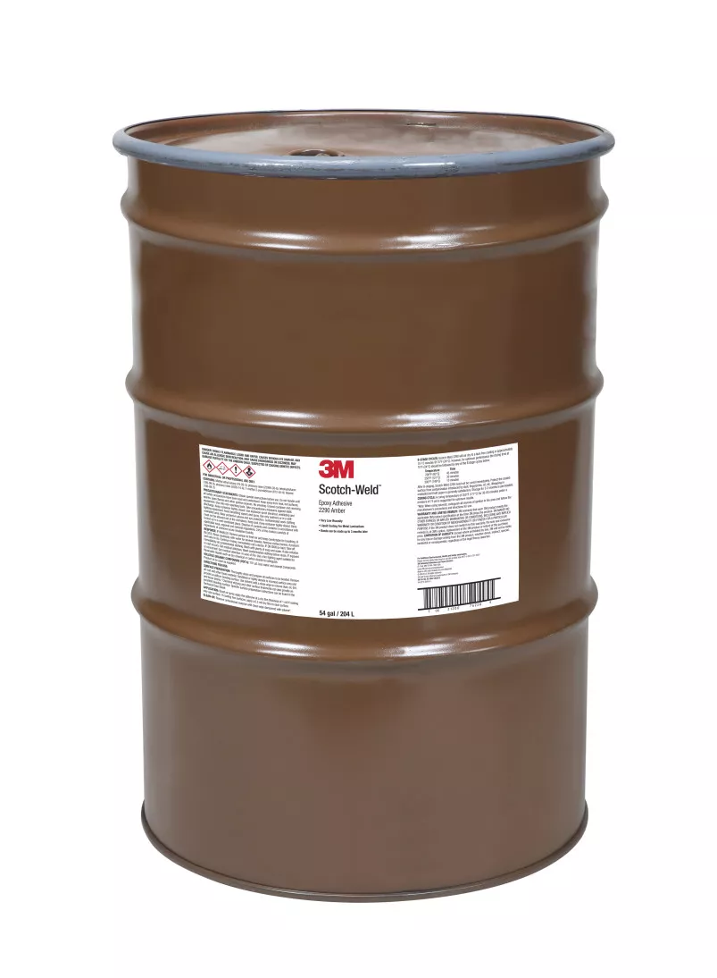 3M™ Scotch-Weld™ Epoxy Adhesive/Coating 2290, Amber, 55 Gallon Drum (54
Gallon Net)