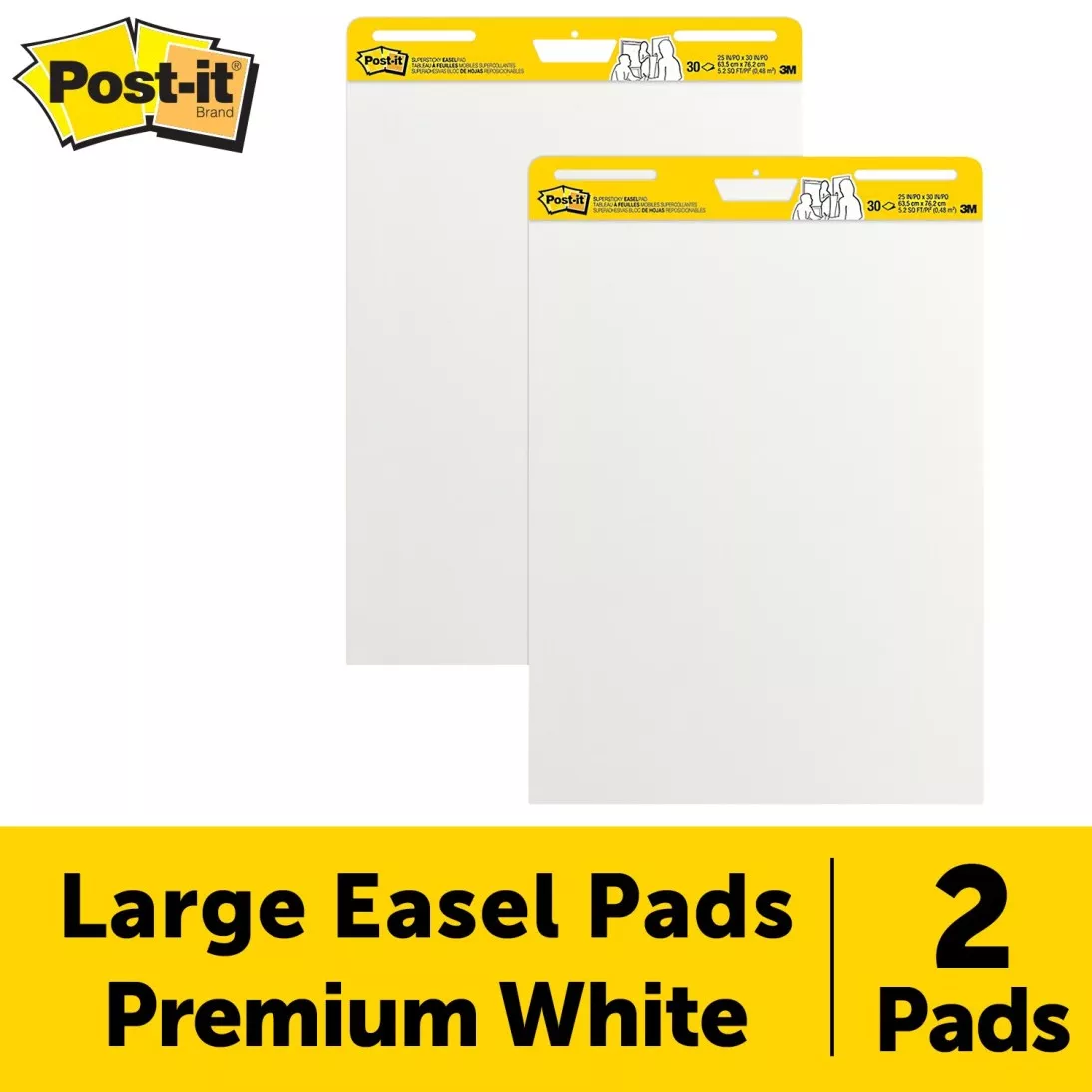 Post-it® Super Sticky Easel Pad 559, 25 in. x 30 in., White, 30
Sheets/Pad