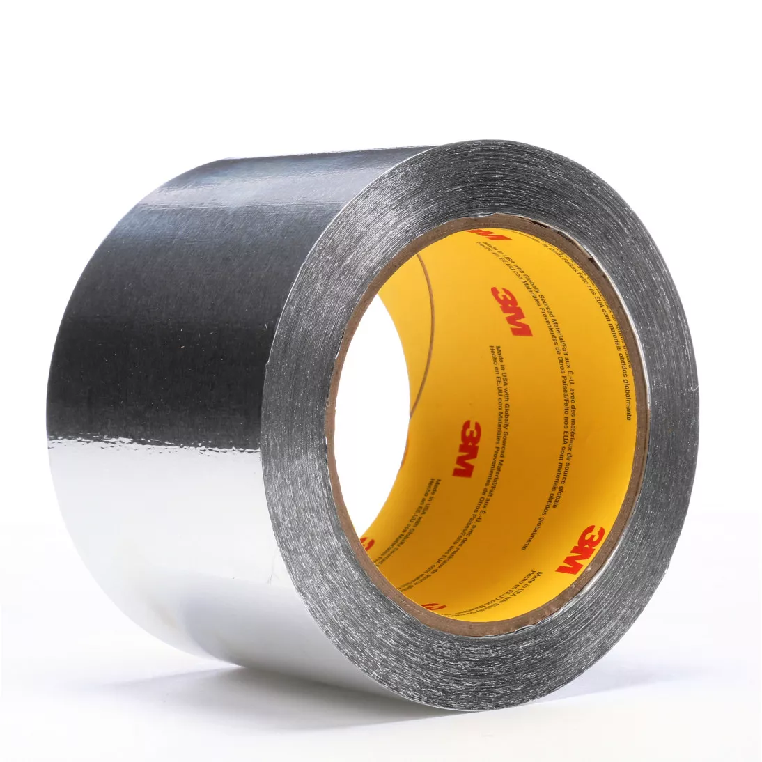3M™ Aluminum Foil Tape 425, Silver, 36 in x 60 yd, 4.6 mil, 1 Roll/Case