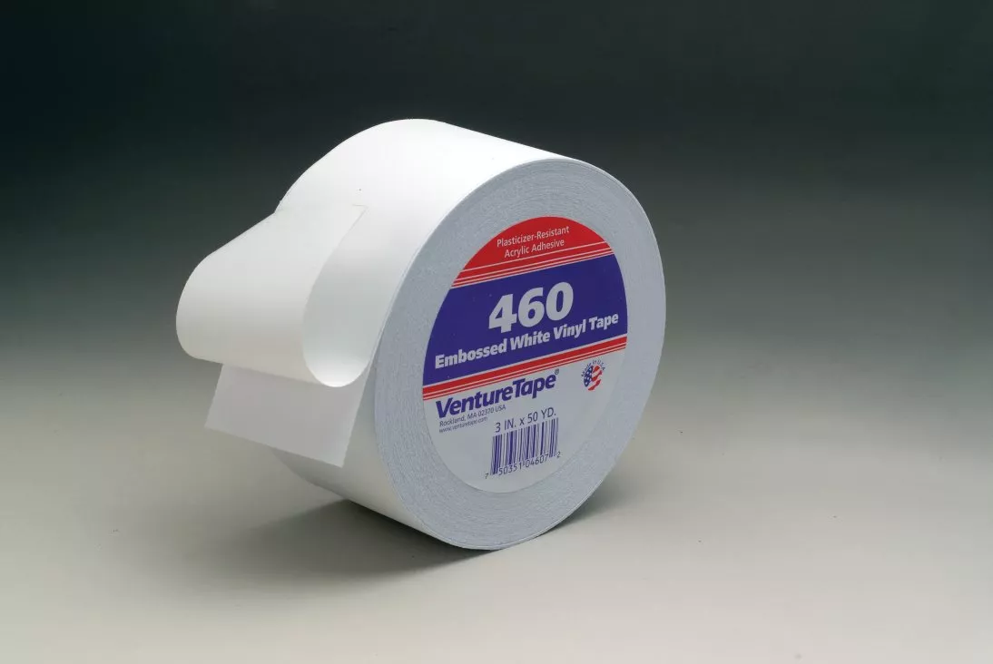 3M™ Venture Tape™ Vinyl Seaming Tape 460V, Embossed, White, 4 in x 50
yd, 12 rolls per case