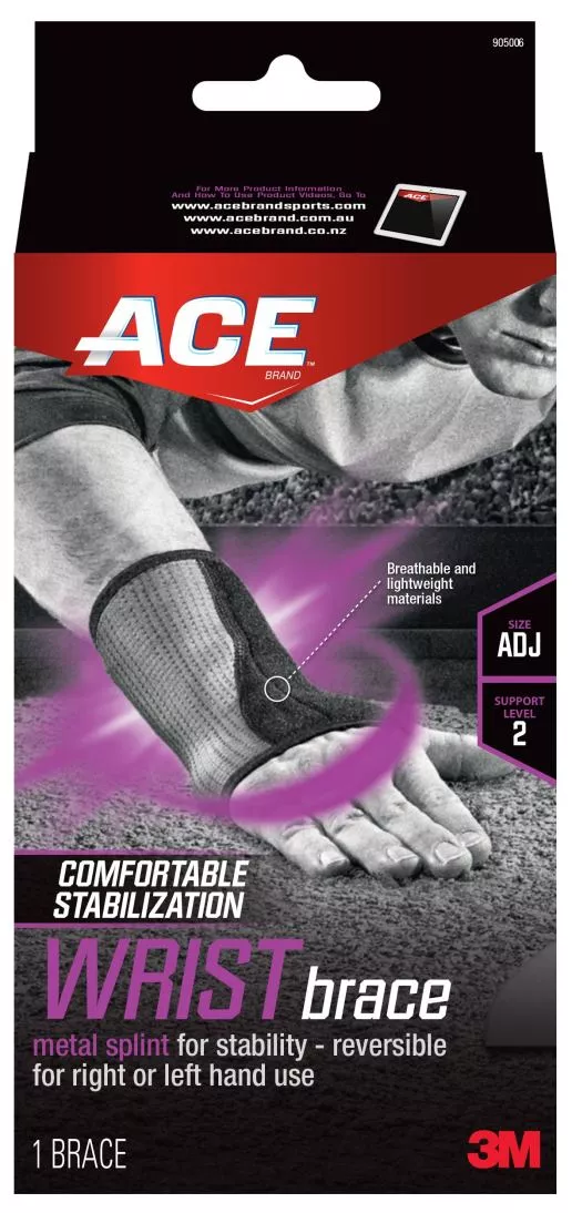 ACE™ Reversible Splint Wrist Brace, 905006, Adjustable