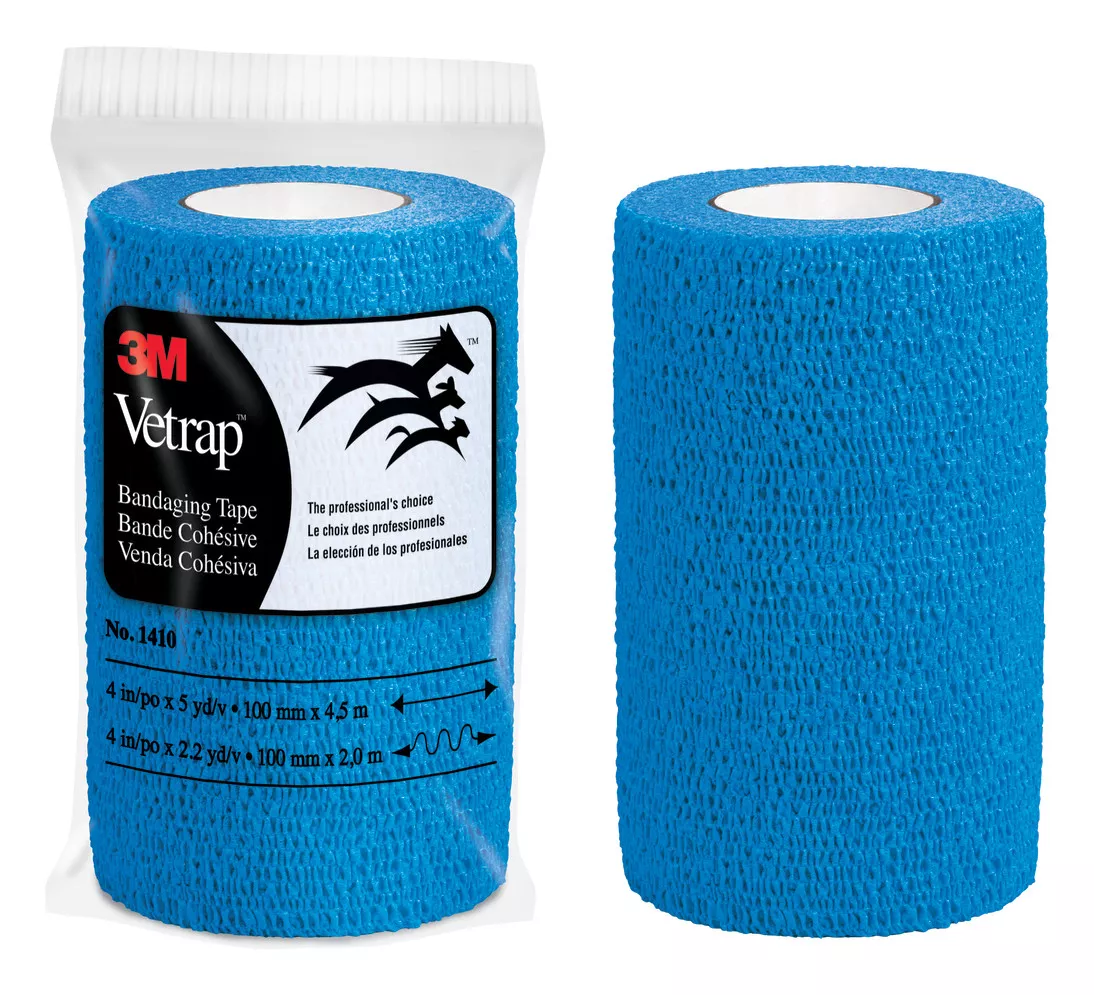 3M™ Vetrap™ Bandaging Tape 1410B, 4 in x 5 yd (100 mm x 4,5 m)