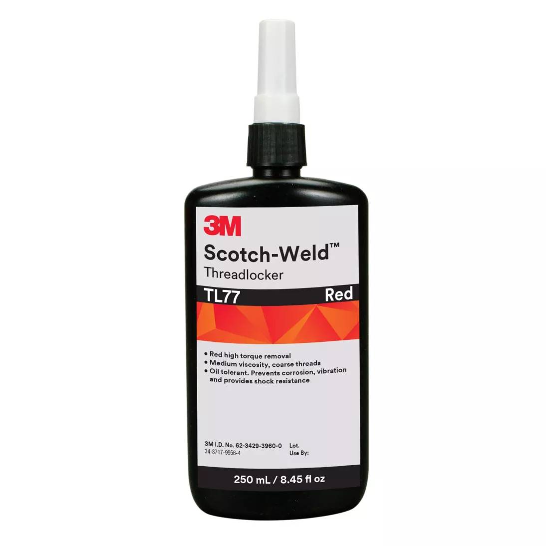 3M™ Scotch-Weld™ Threadlocker TL77, Red, 250 mL Bottle, 2/case