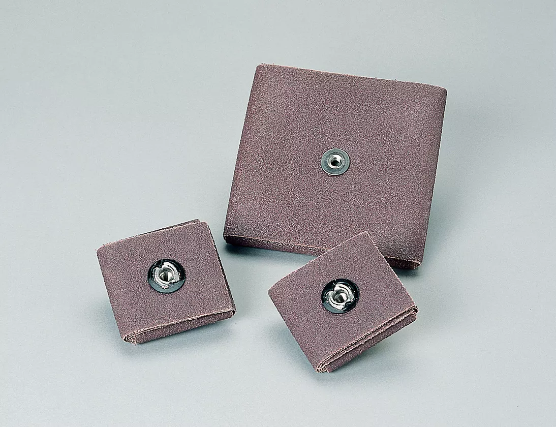 Standard Abrasives™ A/O Square Pad 714732, 2 in x 2 in x 3/8 in, 1/4-20,
80, 100 ea/Case