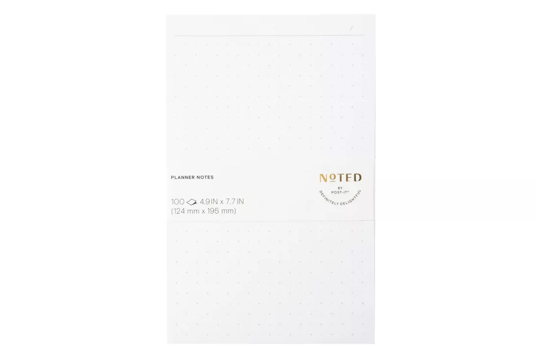 Post-it® Printed Notes NTD5-58-GRID, 4.9 in x 7.7 in (124 mm x 195 mm)
