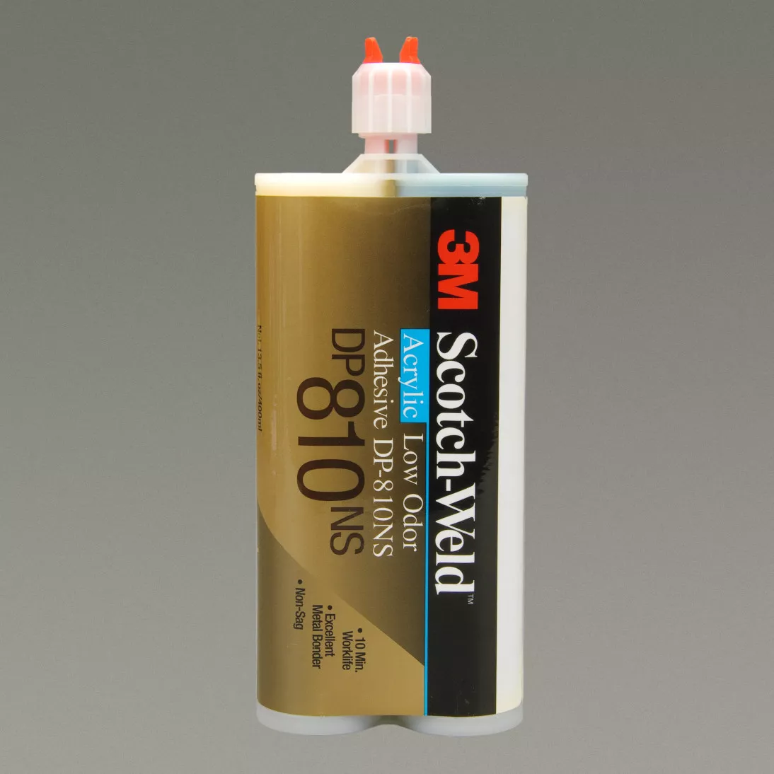 3M™ Scotch-Weld™ Low Odor Acrylic Adhesive DP810, Black, 200 mL Duo-Pak,
12/case