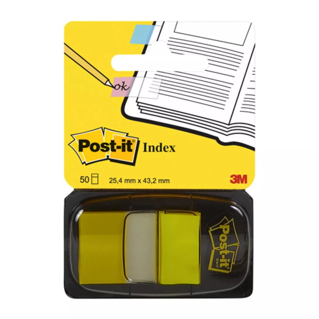 Post-it® Flags 680-5 (36), 1 in x 1.7 in (25,4 mm x 43,2 mm) Canary
Yellow 50 flags/pd 36/cs