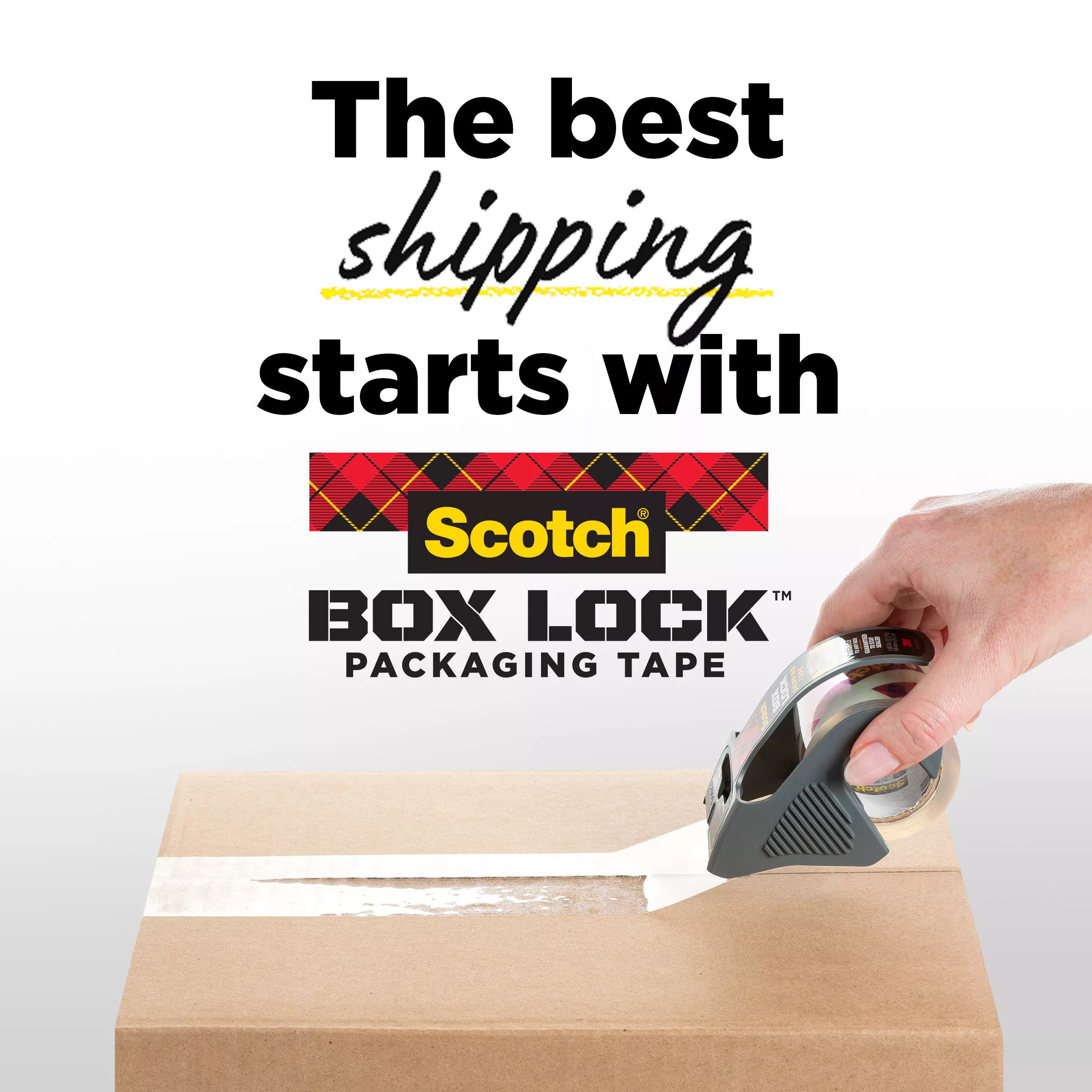 SKU 7100252882 | Scotch® Shipping Packaging Tape 3950-RD-12GC