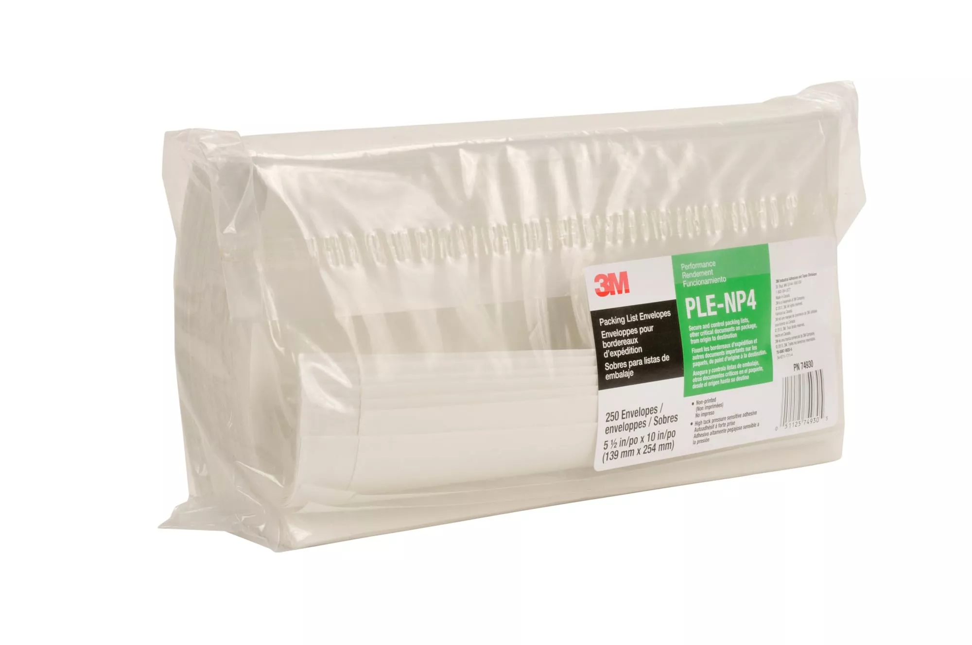 Product Number NP4 | 3M™ Non-Printed Packing List Envelope NP4