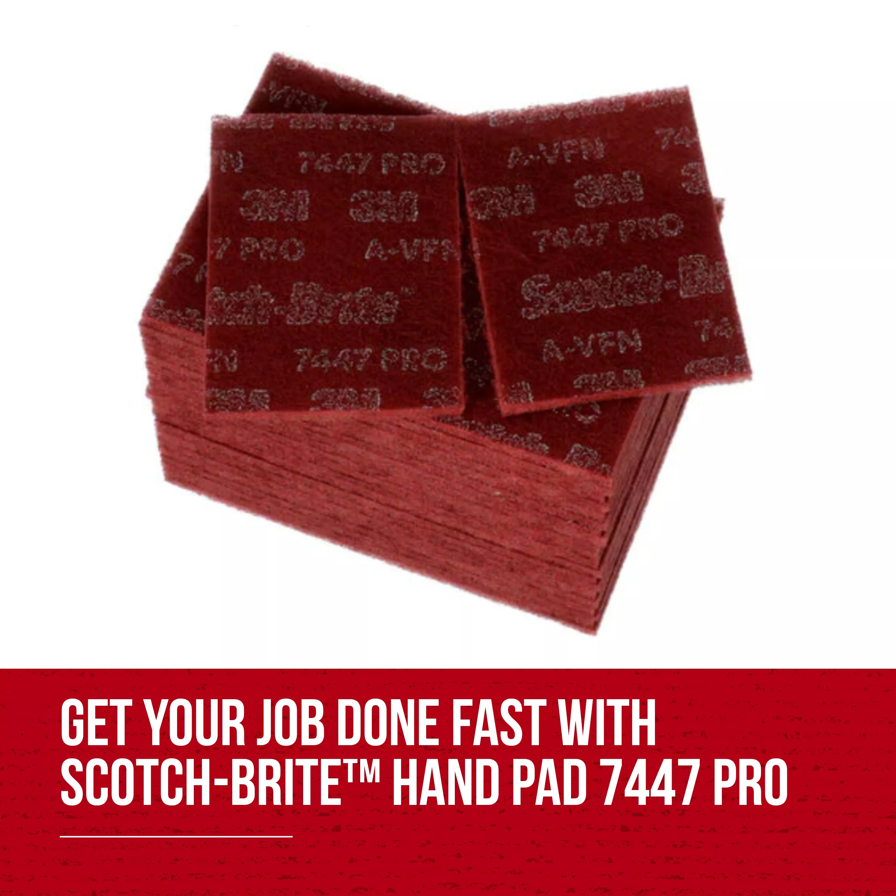 SKU 7100112579 | Scotch-Brite™ Hand Pad 7447B Pro