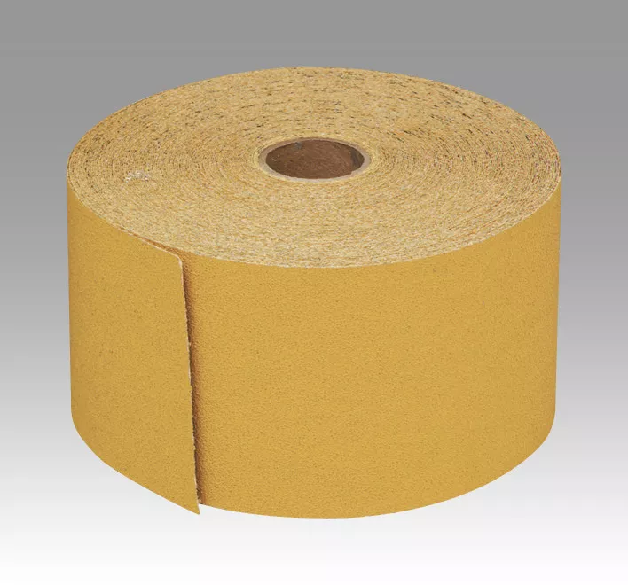 3M™ Stikit™ Gold Paper Sheet Roll 216U, 2-3/4 in x 45 yd P180 A-weight,
10 ea/Case