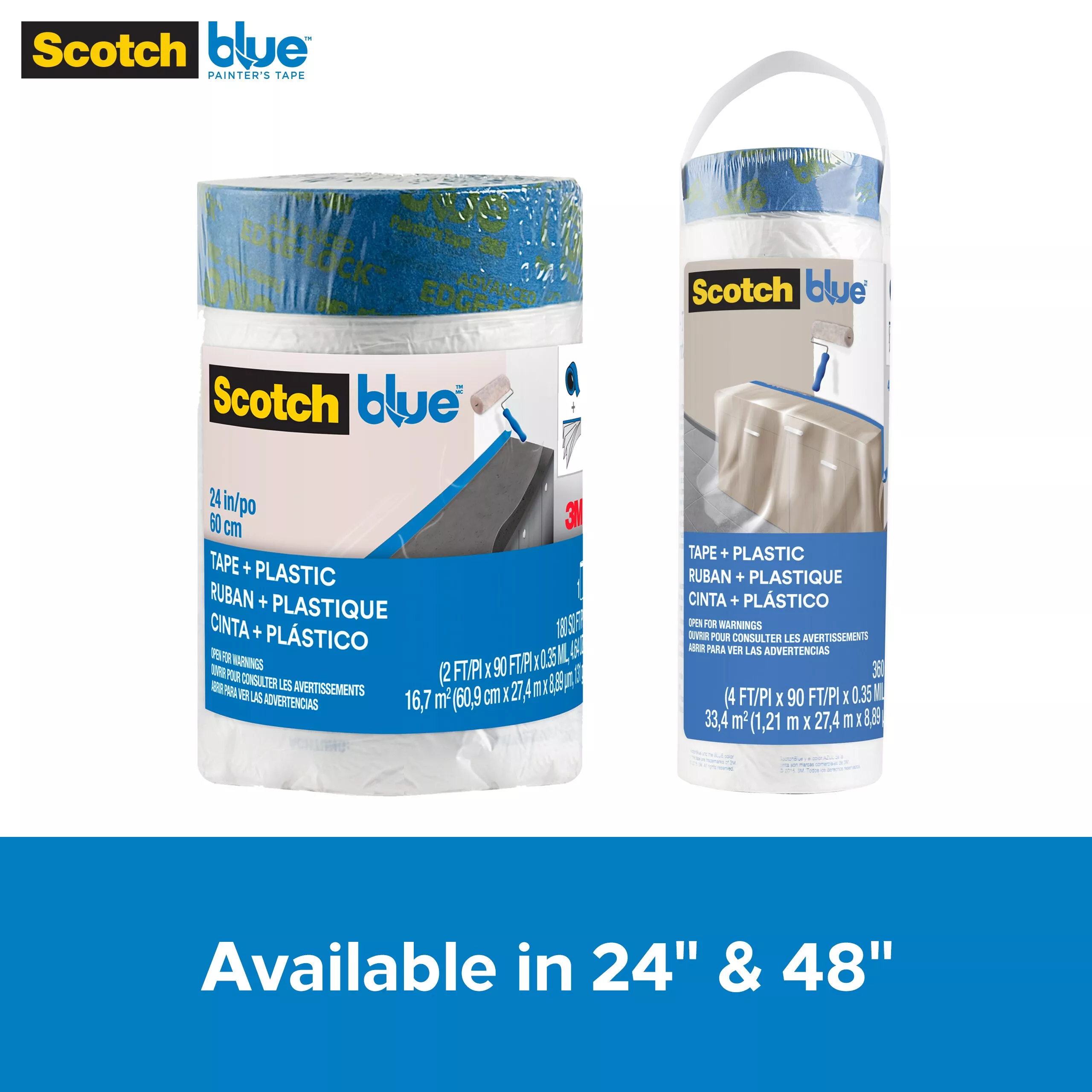 SKU 7100197950 | 3M™ ScotchBlue™ Tape + Plastic PT2093EL-24
