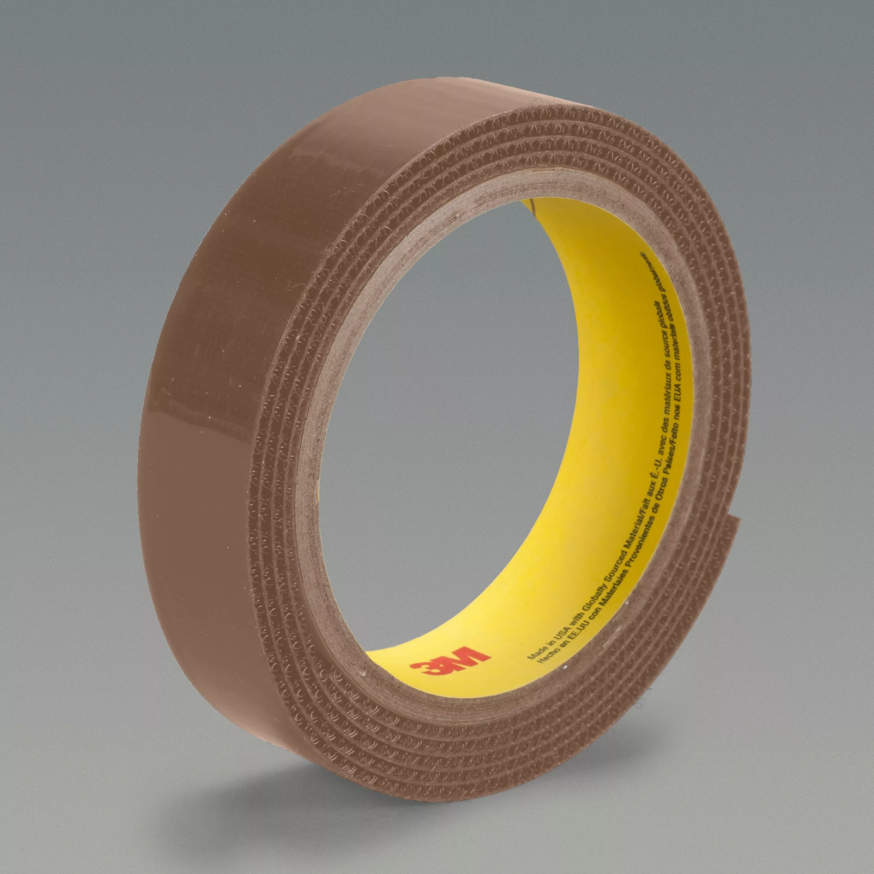 3M™ Loop Fastener SJ3401, Cocoa Brown, 1 in x 50 yd, 12 rolls per case