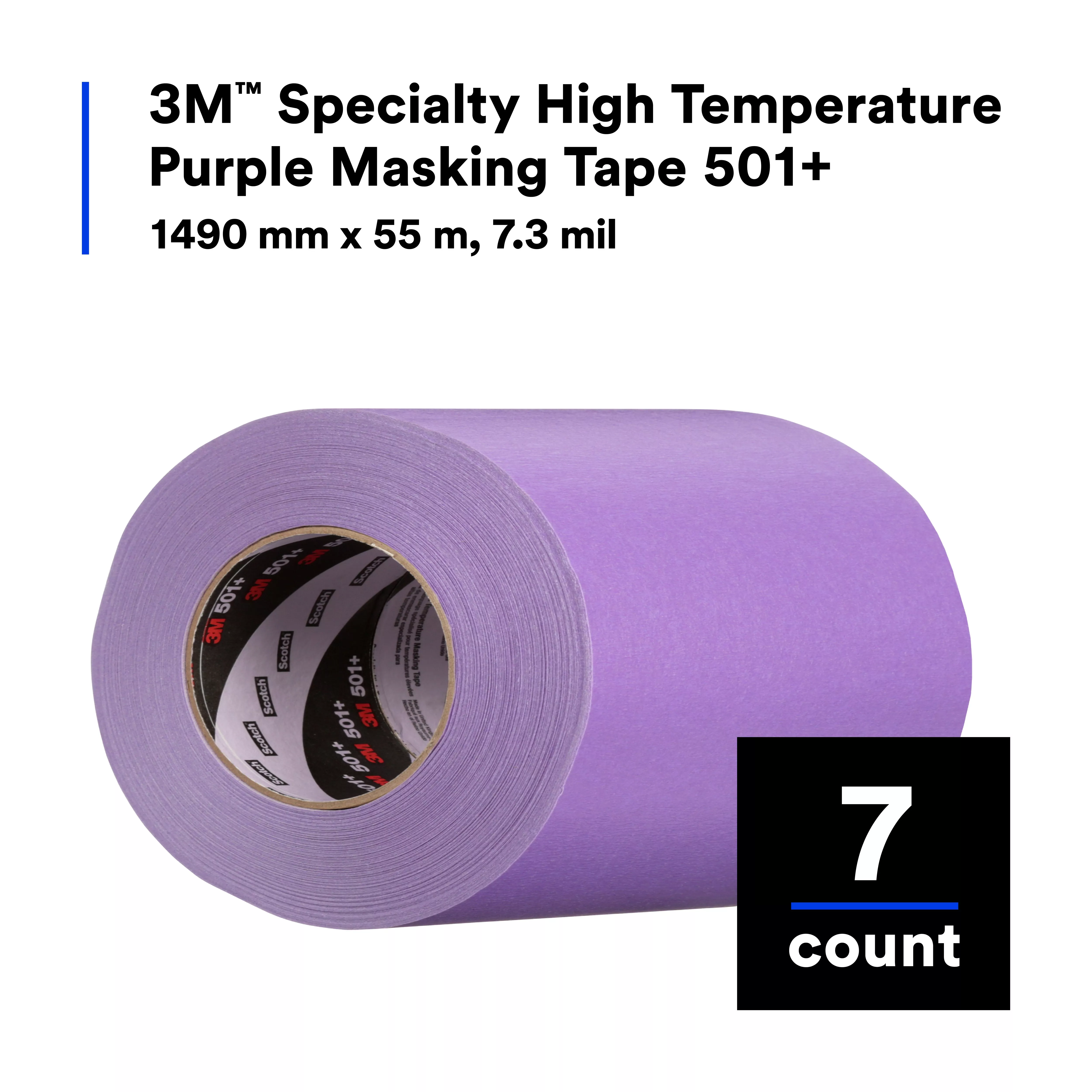 SKU 7100086765 | 3M™ Specialty High Temperature Masking Tape 501+