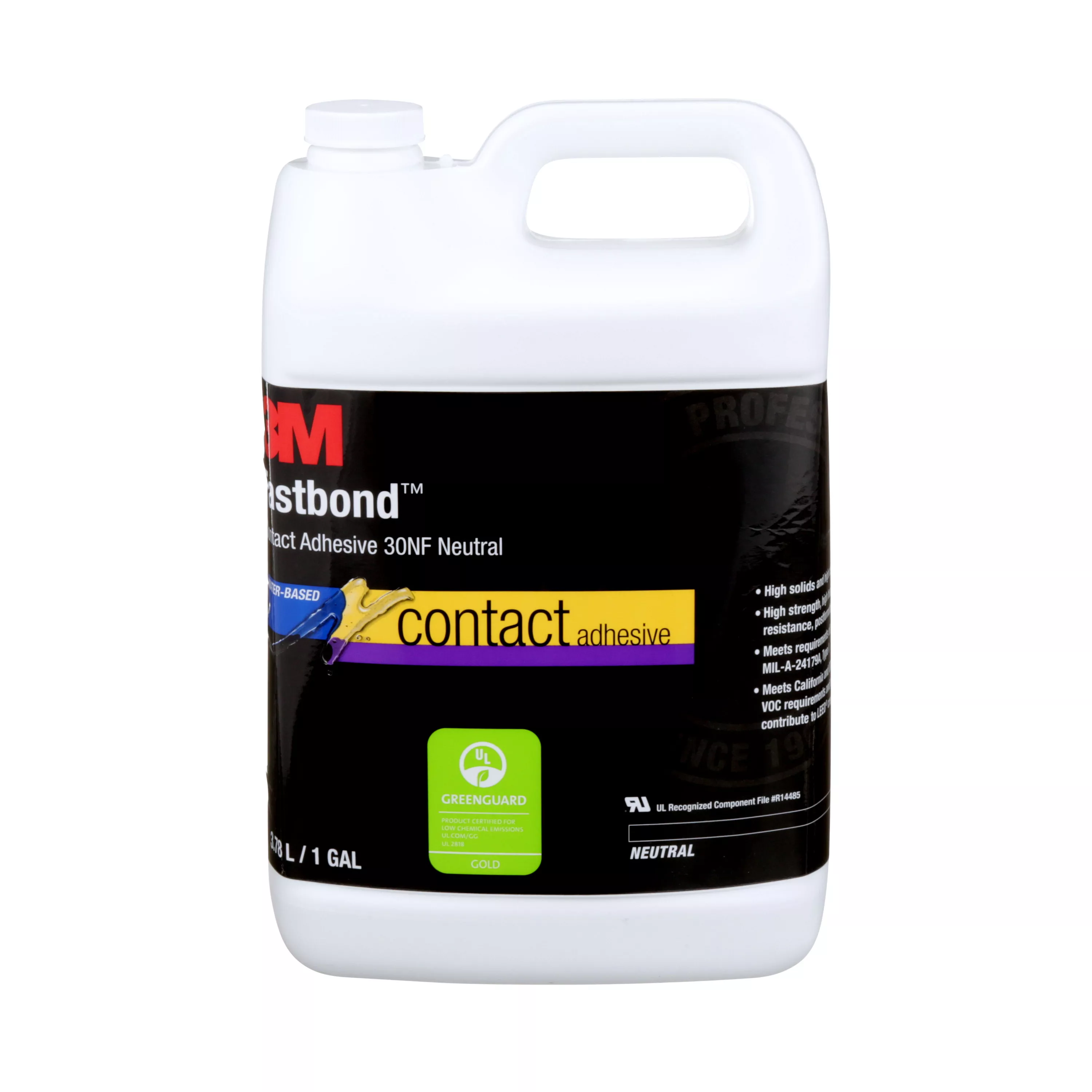 3M™ Fastbond™ Contact Adhesive 30NF, Neutral, 1 Gallon, 4 Can/Case