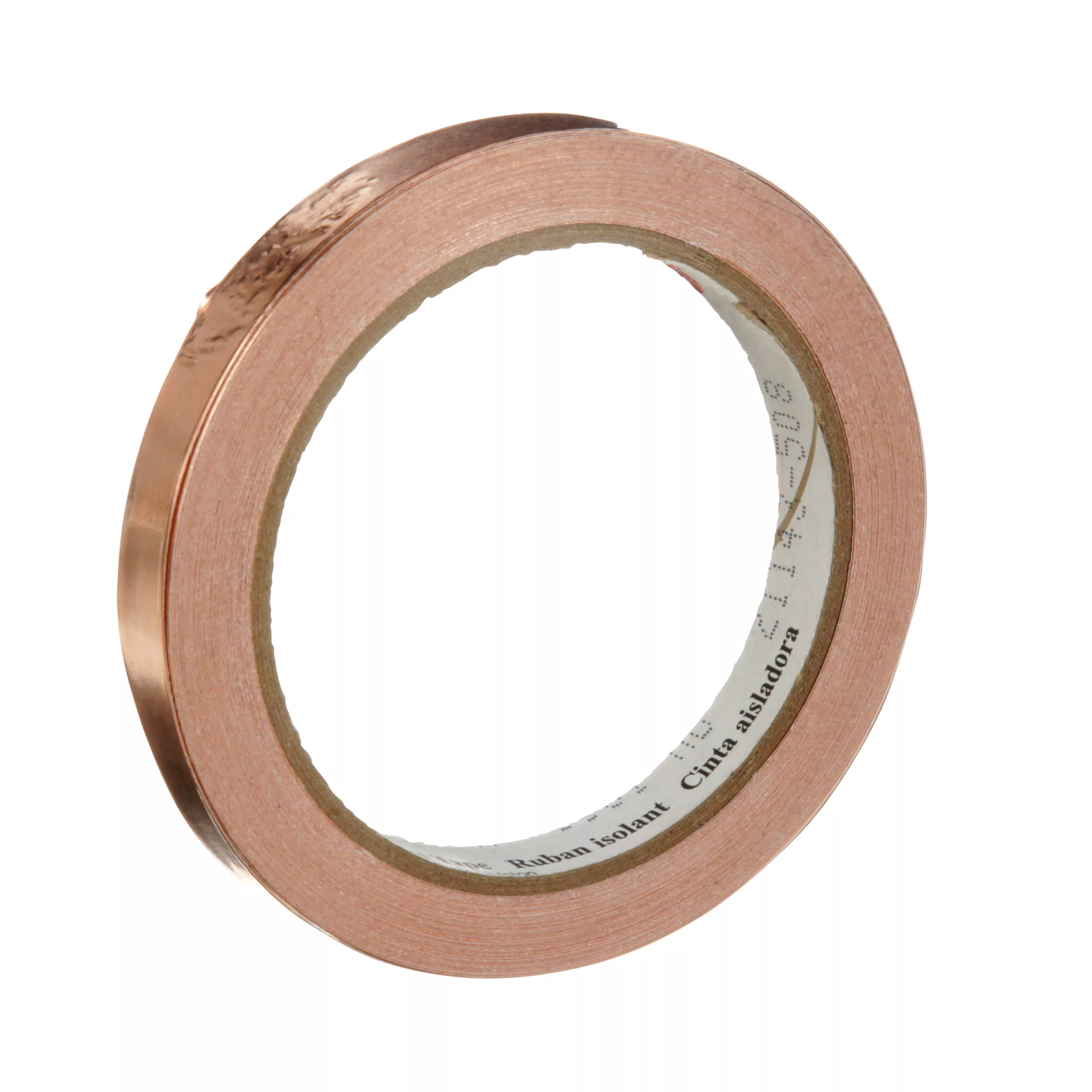 3M™ EMI Copper Foil Shielding Tape 1181, 1/2 in x 18 yd (12.70 mm x 16.5
m), 18/case
